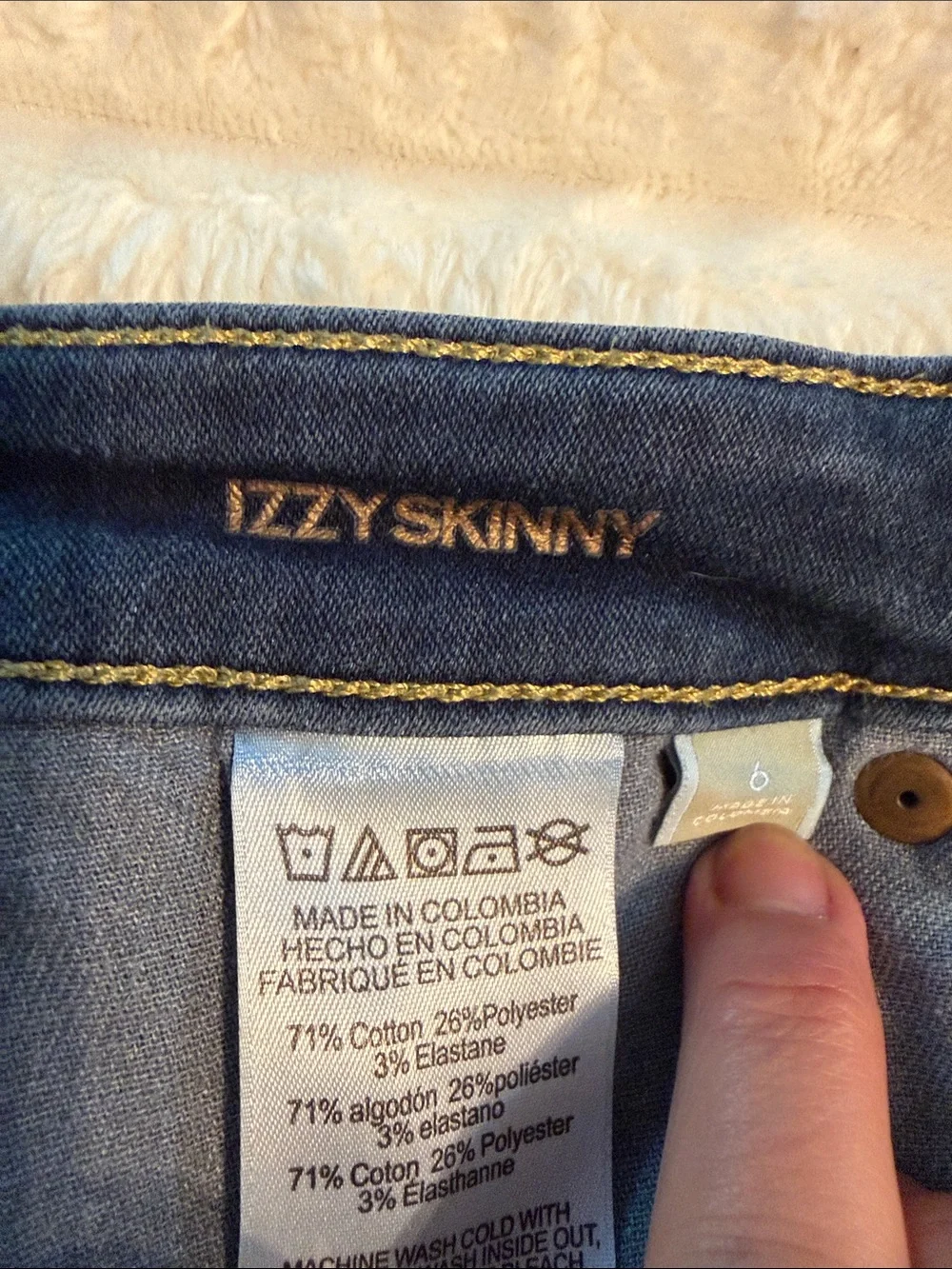 Michael Kors Navy Blue Stretch Jeggings - Slim Fit